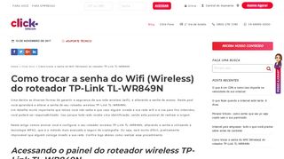 
                            11. Como trocar a senha do Wifi (Wireless) do roteador TP-Link TL ...