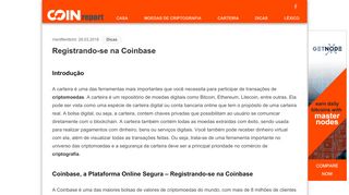 
                            11. Como usar a Carteira Coinbase? - Coin-Report.net