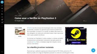 
                            12. Como usar a Netflix no PlayStation 3 - Games - Canaltech