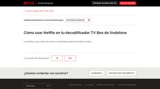 
                            5. Cómo usar Netflix en tu decodificador TV Box de Vodafone