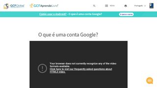 
                            9. Como usar o Android?: O que é uma conta Google?