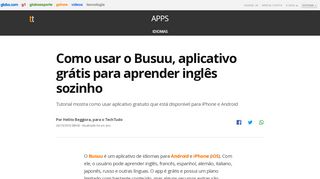 
                            2. Como usar o Busuu, aplicativo grátis para aprender inglês sozinho ...