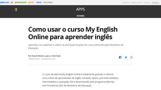 
                            8. Como usar o curso My English Online para aprender inglês ...