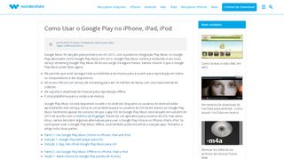 
                            8. Como Usar o Google Play no iPhone, iPad, iPod - Wondershare
