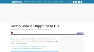 
                            6. Como usar o Happn para PC – Tecnoblog