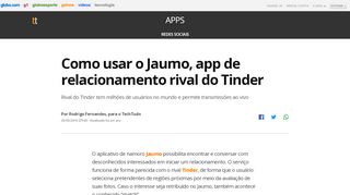 
                            7. Como usar o Jaumo, app de relacionamento rival do Tinder | Redes ...