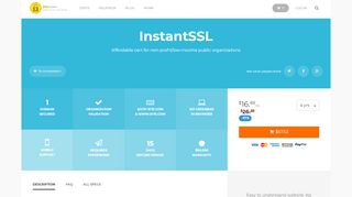 
                            12. Comodo InstantSSL Certificates for as low as $16.88/yr - SSLs.com