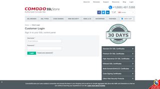 
                            11. Comodo Login Center, Client Account Login - Comodo SSL Store