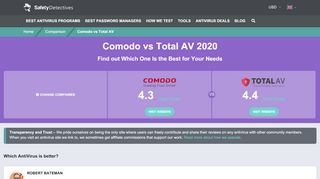 
                            10. Comodo vs Total AV 2019 – Why Did the Winner Win?
