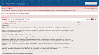 
                            8. Compal/cbn CH6640E - keine IP über DHCP - Seite 2 - Inoffizielles ...