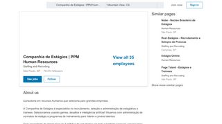 
                            9. Companhia de Estágios PPM Human Resources | LinkedIn