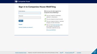 
                            5. Companies House - Sign in