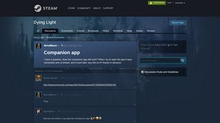 
                            7. Companion app :: Dying Light General Discussions - Steam Community