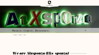 
                            3. Company » Aixsponza