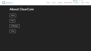 
                            3. Company | ClearCoin (XCLR)