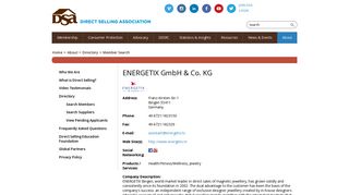 
                            8. Company: ENERGETIX GmbH & Co. KG: DSA