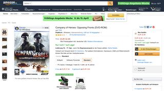 
                            7. Company of Heroes: Opposing Fronts (DVD-ROM): Pc: Amazon.de ...