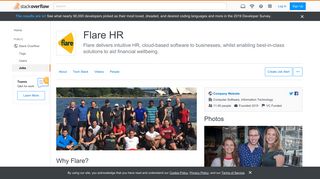 
                            12. Company Page: Flare HR - Stack Overflow