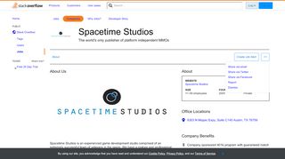 
                            11. Company Page: Spacetime Studios - Stack Overflow