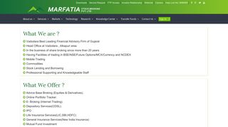 
                            6. Company Profile - Marfatia Stock Broking