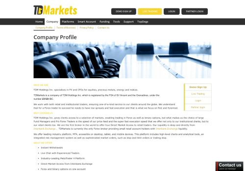 
                            4. Company Profile | TDMarkets