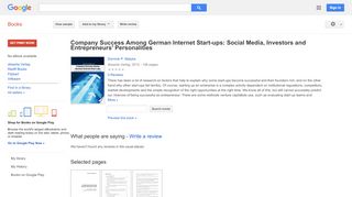 
                            9. Company Success Among German Internet Start-ups: Social Media, ...