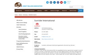 
                            13. Company: Sunrider International: DSA