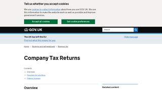 
                            6. Company Tax Returns - GOV.UK