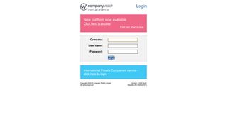 
                            2. Company Watch Browser System - Login