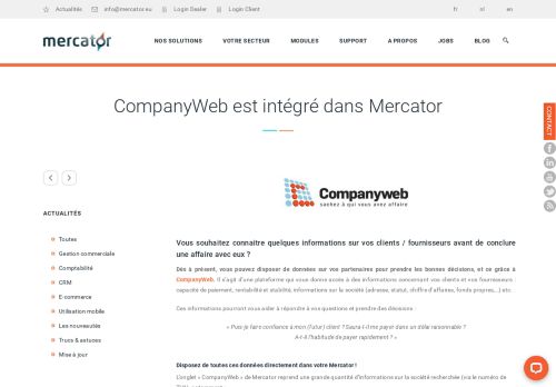 
                            3. CompanyWeb et Mercator