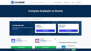 
                            11. Compare Anyleads vs Snovio | Crozdesk