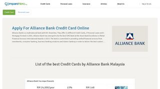 
                            10. Compare Best Alliance Bank Credit Cards in Malaysia - ...