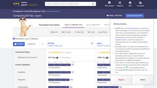 
                            11. Compare BitTitan vs. Quest in Cloud Office Migration Tools | Gartner ...