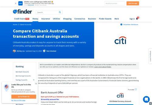 
                            13. Compare Citibank Saving Account Rates | Up to for a 6 month TD ...