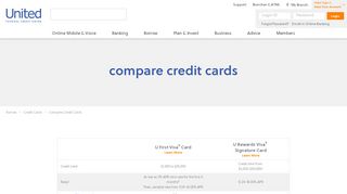 
                            10. Compare Credit Cards - United Federal Credit Union