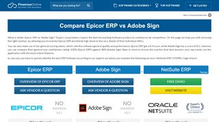 
                            11. Compare Epicor ERP vs Adobe Sign 2019 | FinancesOnline