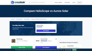 
                            9. Compare HelioScope vs Aurora Solar | Crozdesk