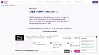 
                            8. Compare M&S Bank Current Accounts | MoneySuperMarket