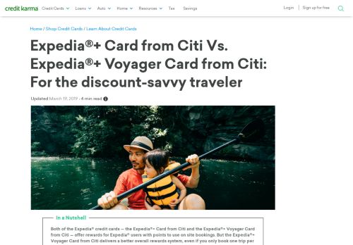 
                            6. Compare the Expedia credit cards | Credit Karma