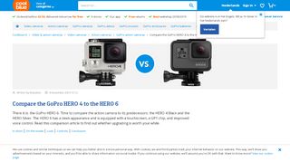 
                            13. Compare the GoPro HERO 4 to the HERO 6 - Before 23:59, delivered ...