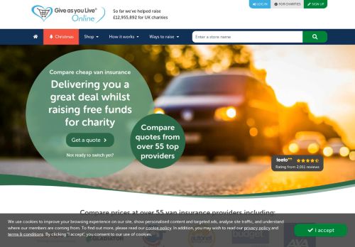 
                            6. Compare Van Insurance Quotes Online | Give as you Live