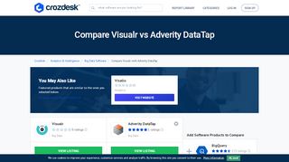 
                            6. Compare Visualr vs Adverity DataTap | Crozdesk