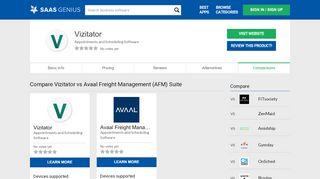 
                            11. Compare Vizitator vs Avaal Freight Management (AFM) Suite ...