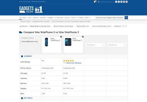 
                            6. Compare Yota YotaPhone 2 vs Yota YotaPhone 3: Price, Specs ...