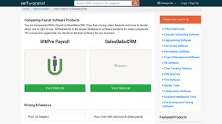 
                            6. Comparing | UltiPro Payroll vs SalesBabuCRM - Softwarelist