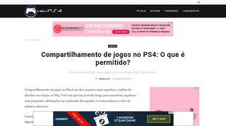 
                            12. Compartilhamento de jogos no PS4: O que é permitido? - Meu PS4