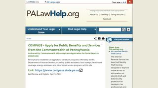 
                            9. COMPASS - Apply for Public Benefits and Services from the ...