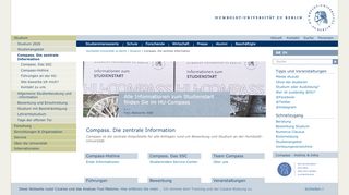 
                            2. Compass. Die zentrale Information — Humboldt-Universität zu Berlin