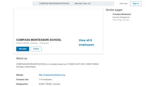 
                            9. COMPASS MONTESSORI SCHOOL | LinkedIn
