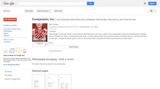 
                            10. Compassion, Inc.: How Corporate America Blurs the Line Between ... - Google बुक के परिणाम